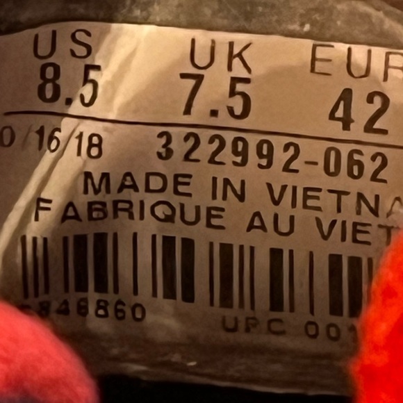 Nike Air Jordan 6 Rings 'Bred' Black Red Mens Sz 8.5 Shoes 322992 062 - Picture 12 of 12